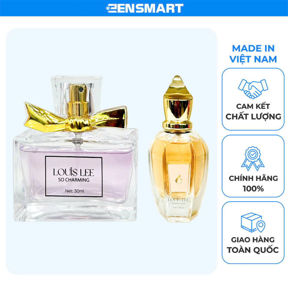  Nước hoa louis lee SO CHARMING + Nước hoa Louis lee SWEET LOVE