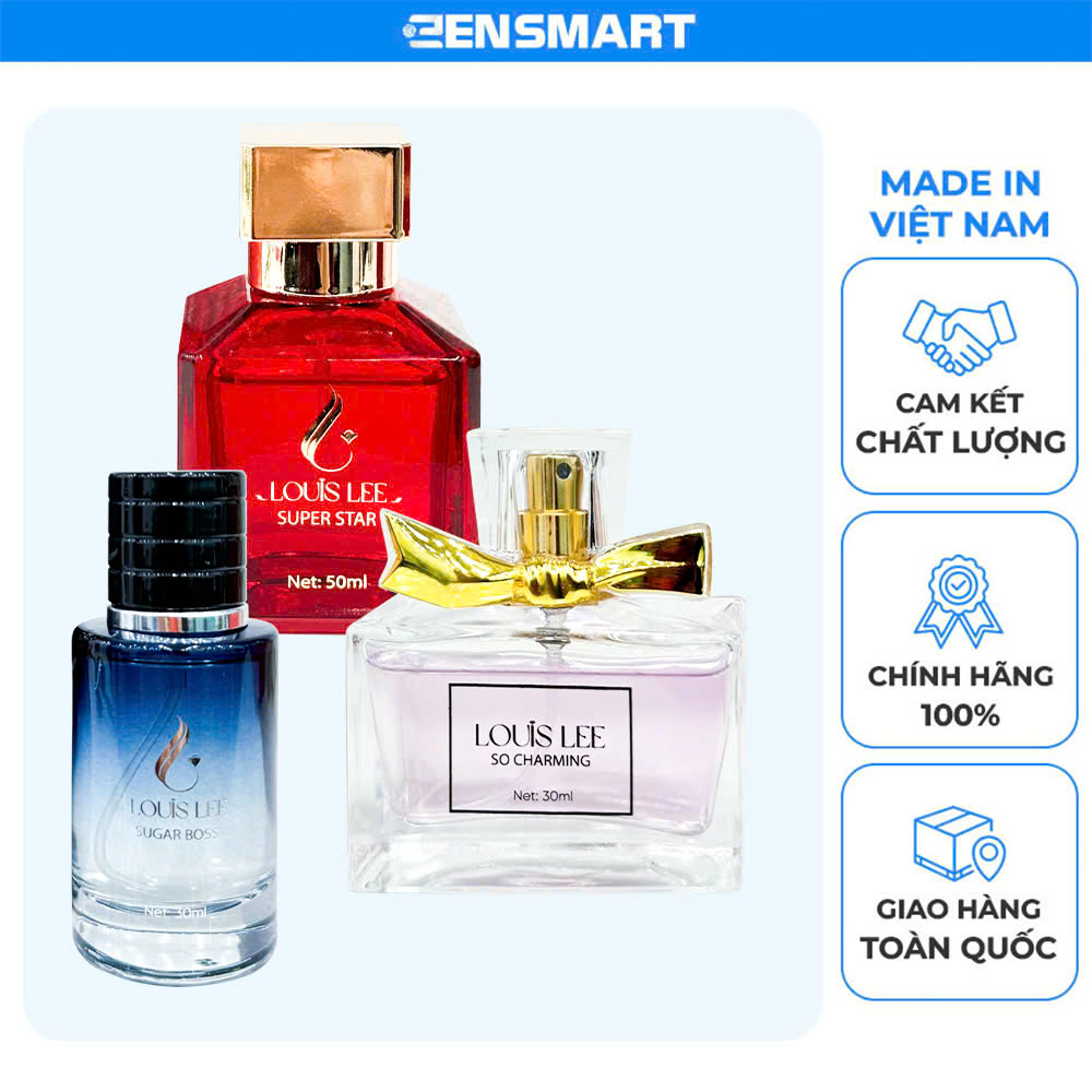 Nước hoa louis lee SUGAR BOSS + Nước hoa louis lee SO CHARMING + Nước hoa louis lee SUPPER STAR
